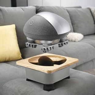 带底座 pro头部龙抓手防水远红外线版 倍轻松头皮按摩器Scalp mini