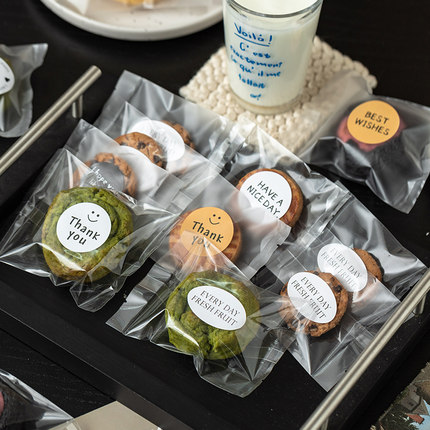 雪花酥司康饼干包装袋曲奇装糖果小袋子自封自粘饼干袋透明打包袋