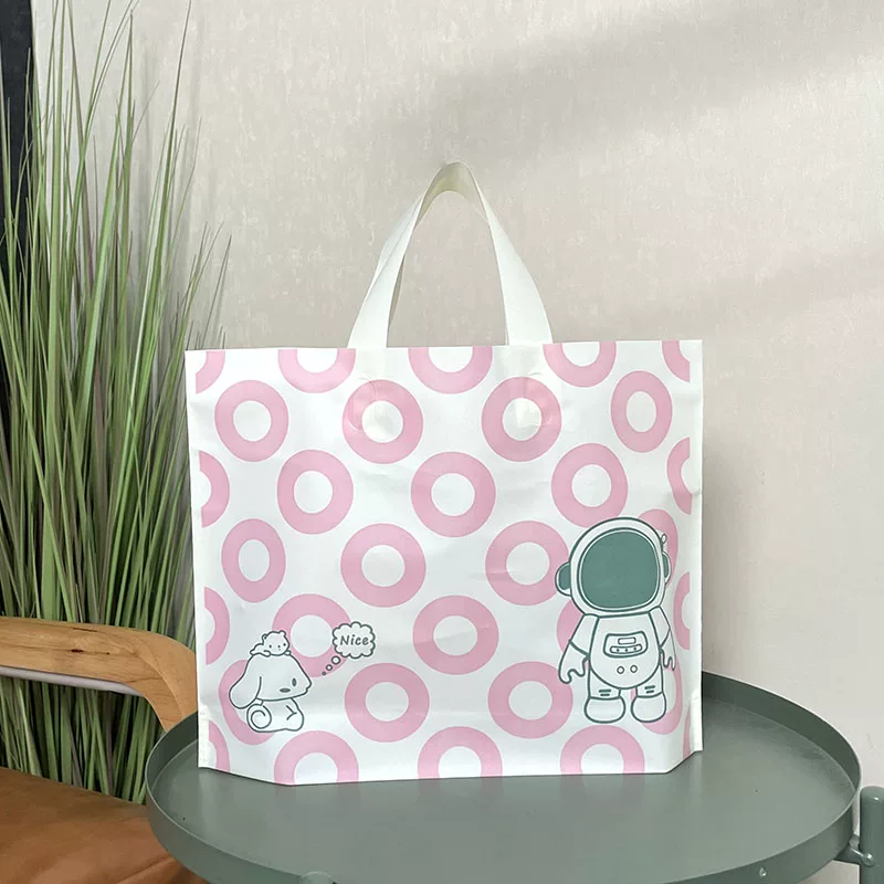 小型宇航员塑料亚麻袋购物袋厚度增加生日礼物