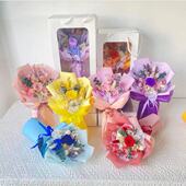 ins跨境玫瑰真花保鲜花情人节花束永生玫瑰花礼盒教师节礼物