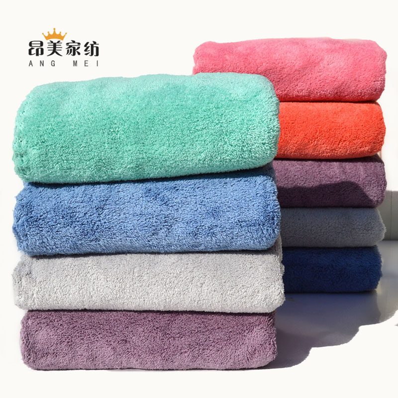 韩国珊瑚绒成人儿童洗脸毛巾加厚比纯棉吸水好擦头速干美容院包头