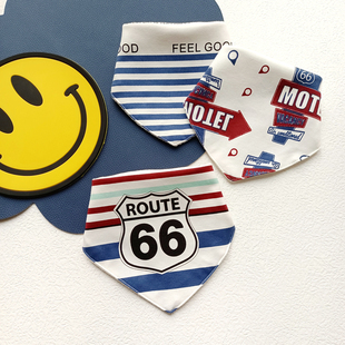 婴儿防水口水巾男宝宝女童a类纯棉全棉三角巾小围嘴围巾0-3岁