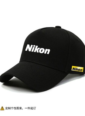 Nikon尼康相机摄影师爱好者帽子防晒户外休闲遮阳鸭舌帽棒球帽子