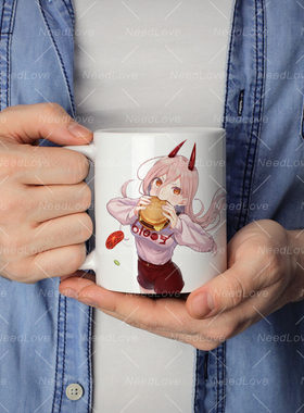 链锯人Chainsaw Man电锯人血之恶魔帕瓦白色咖啡杯子周边动漫礼物