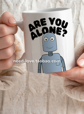 动画电影机器人之梦纪念马克杯Robot Dreams周边咖啡杯朋友礼物