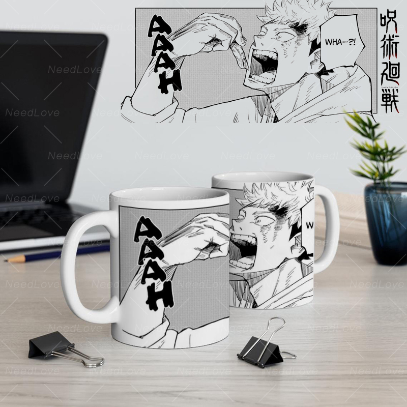 咒术回战周边虎杖悠仁两面宿傩马克杯动漫礼物二次元送朋友