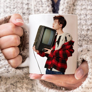 王一博咖啡马克杯水杯子写真同款明星应援周边照片粉丝生日礼物