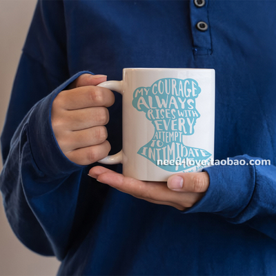 My Courage always rises傲慢与偏见马克杯简奥斯汀女性自强礼物