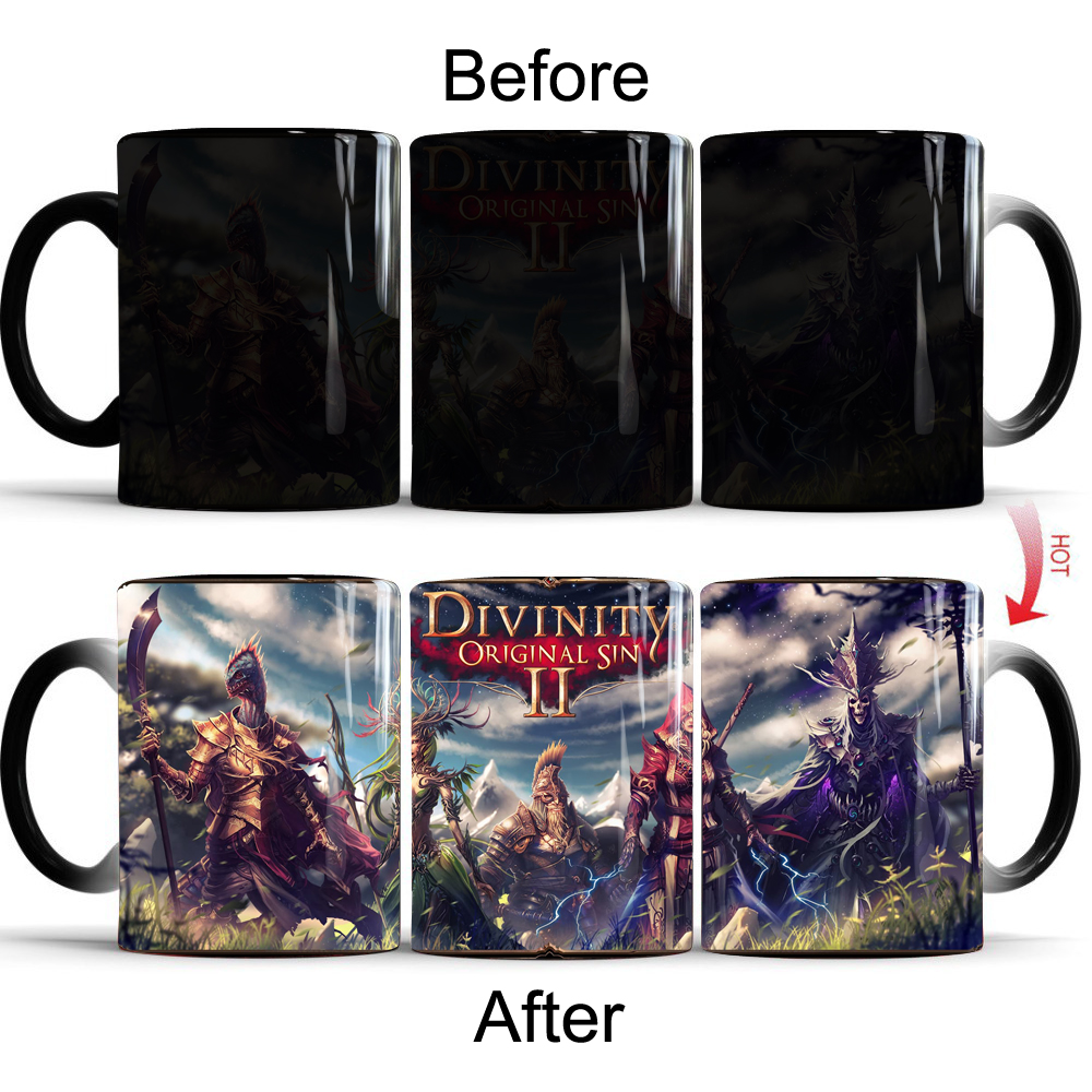 陶瓷pc游戏外贸原单变色马克杯