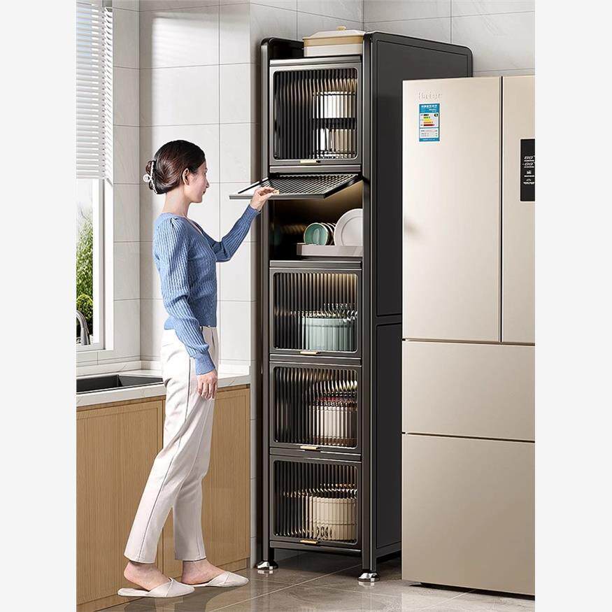 香港厨房置物架多层落地夹缝收纳柜储物柜缝隙收纳餐边柜置物