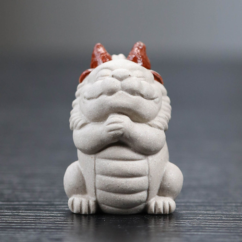 宜兴紫砂茶宠龙小摆件精