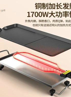 家用烤肉锅无烟电烤盘韩