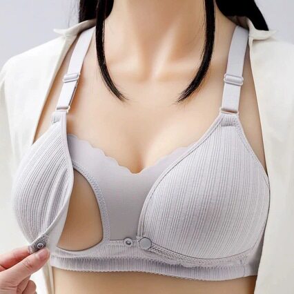 哺乳内衣前开扣式期文胸