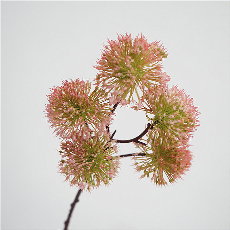 仿真花单枝葱球欧式假花