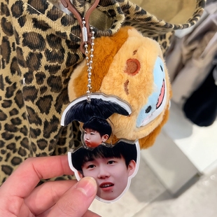新款自制莎头5114抽拉钥匙扣亚克力搞笑创意书包挂件送朋友礼物