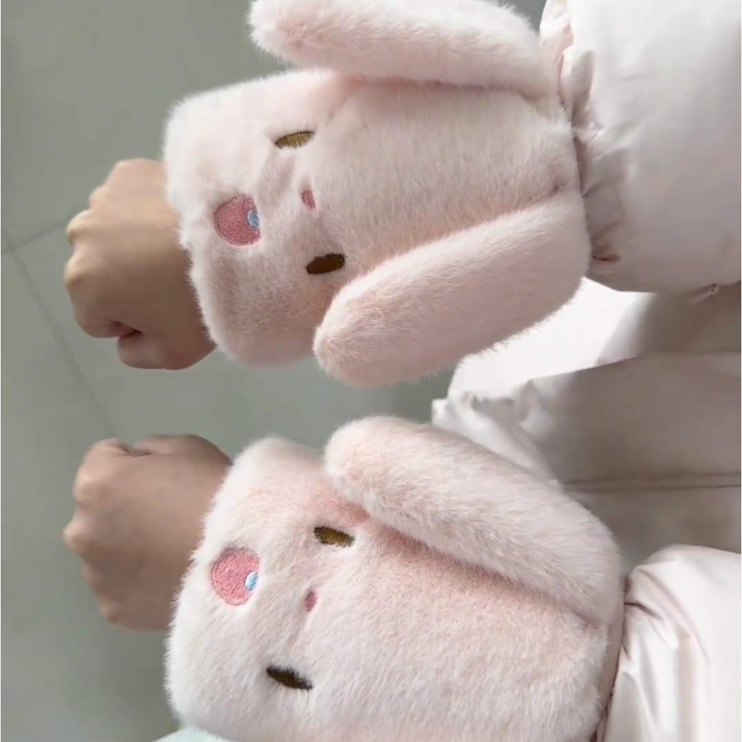 冬新款女生羽绒服防污袖套兔耳朵可爱学院风手袖保暖毛绒护袖学生,玩具/童车/益智/积木/模型,毛绒/玩偶/公仔/布艺类玩具,淘宝优惠券,粉丝福利购,淘宝优惠卷