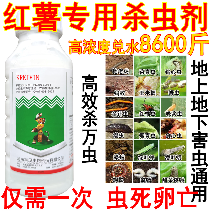 红薯杀虫剂红薯专用杀虫剂空心虫卷叶虫斜纹夜地老虎红薯害虫通杀