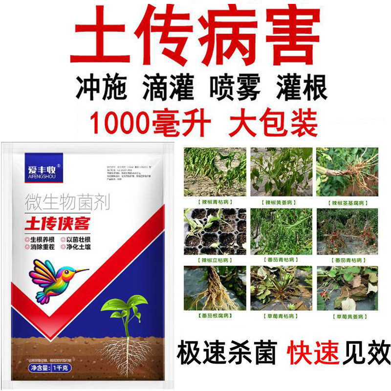 爱丰收根腐康根部病害土传病害大全猝倒病恶苗病根腐病黑根烂根欧