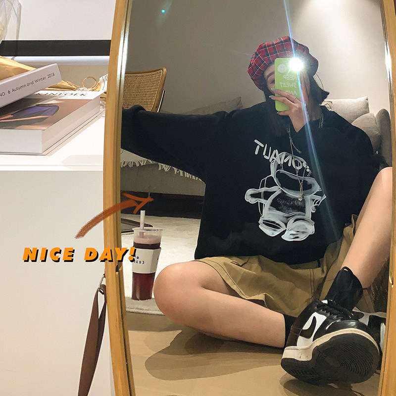 817-A2833潮牌个性印花图案圆领卫衣男秋季百搭情侣上衣P35X49,男装卫衣,星座803