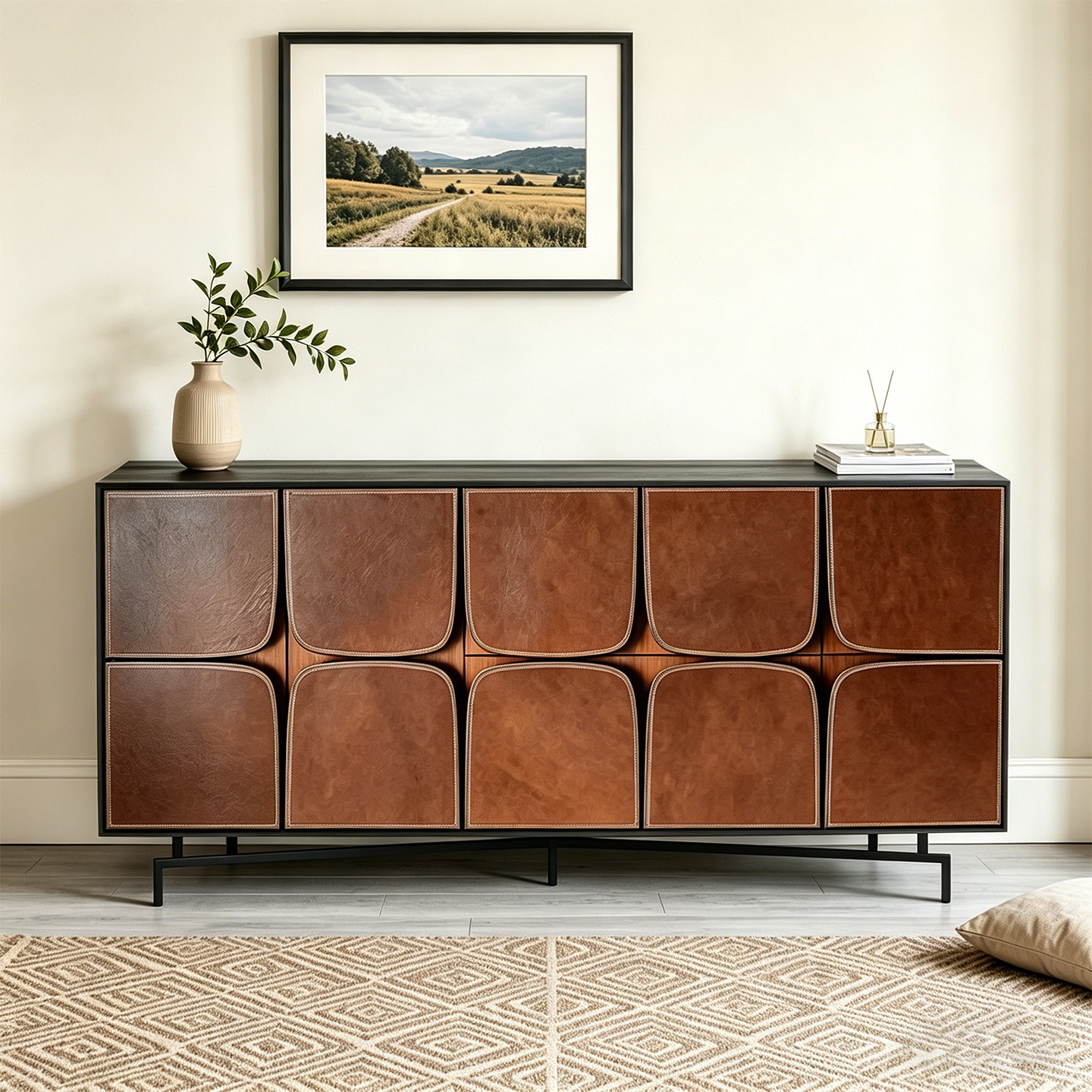 Novanta/北欧表情实木电视柜宾纳进口迈尔斯餐边柜客厅斗柜储物柜