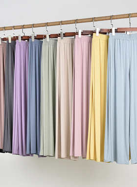 莫代尔舞蹈裤女宽松显瘦阔腿裤练功裤瑜伽裤古典现代舞服装练功服