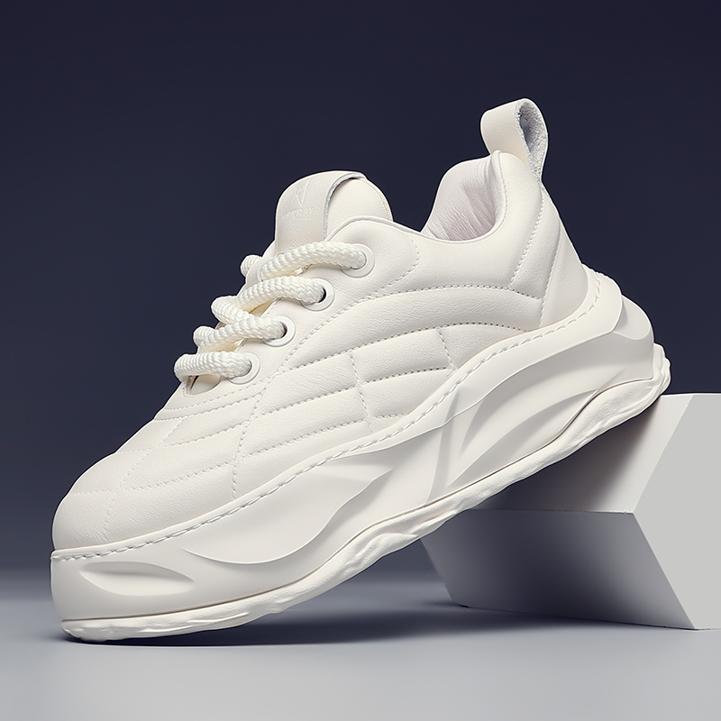 真皮男鞋摩蓓休闲时尚百搭面包鞋