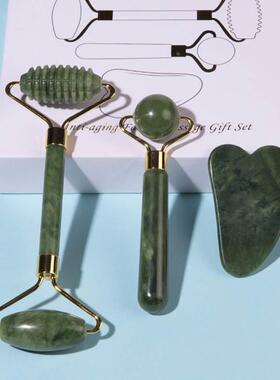 Face Massager Roller Gua sha Jade Store Scraper Roller massa