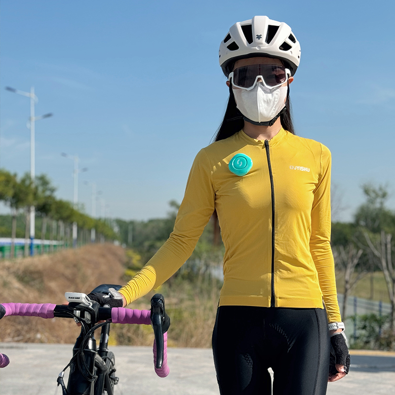 新女款专业骑行服长短袖上衣透气速干修身高弹女士自行车衫冰丝