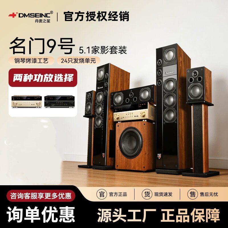 丹麦之笙 名门9号家庭影院5.1声道音响套装家用客厅发烧木质音箱