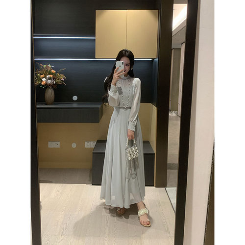 XINYI【云纱薄雾】春夏清冷感雪纺衬衫+吊带+半裙显瘦气质三件套