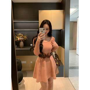 高弹针织连衣裙显瘦X625Z21056 冬季 X625P21806 贝微微 XINYI