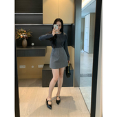 XINYI 大翻领套头圆领毛衣女显瘦百搭气质针织衫 秋意漫步 秋季