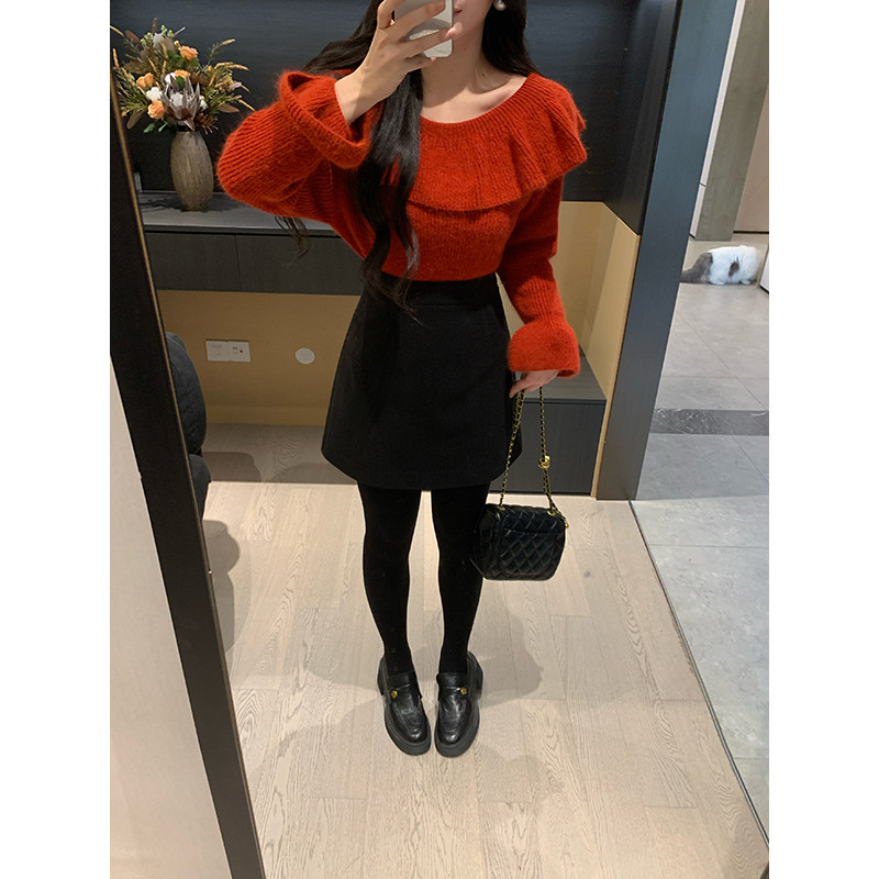 XINYI【惬意时光】冬季高腰毛呢半身裙2025新款收腰显瘦气质裙,女装/女士精品,半身裙,淘宝优惠券,粉丝福利购,淘宝优惠卷