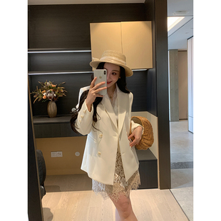 XINYI 春季 正肩休闲西装 外套女显瘦百搭设计感西服 谱写优雅