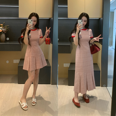 减龄大码连衣裙女2026新款夏微胖