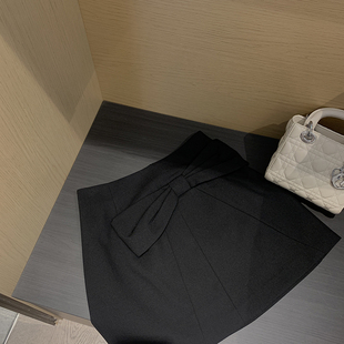 蝴蝶结西装 秋季 半身裙女高腰显瘦百搭气质裙 洛克少女 XINYI