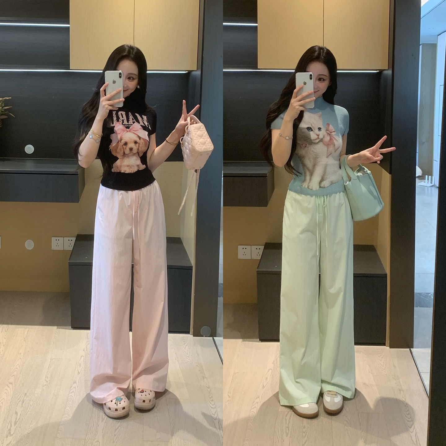 XINYI【气球裤】夏季莱赛尔天丝高腰休闲裤女显瘦百搭X626K04352