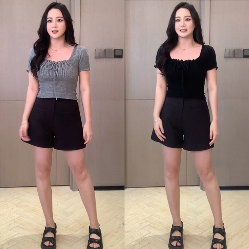 欣怡微胖定制针织小衫女