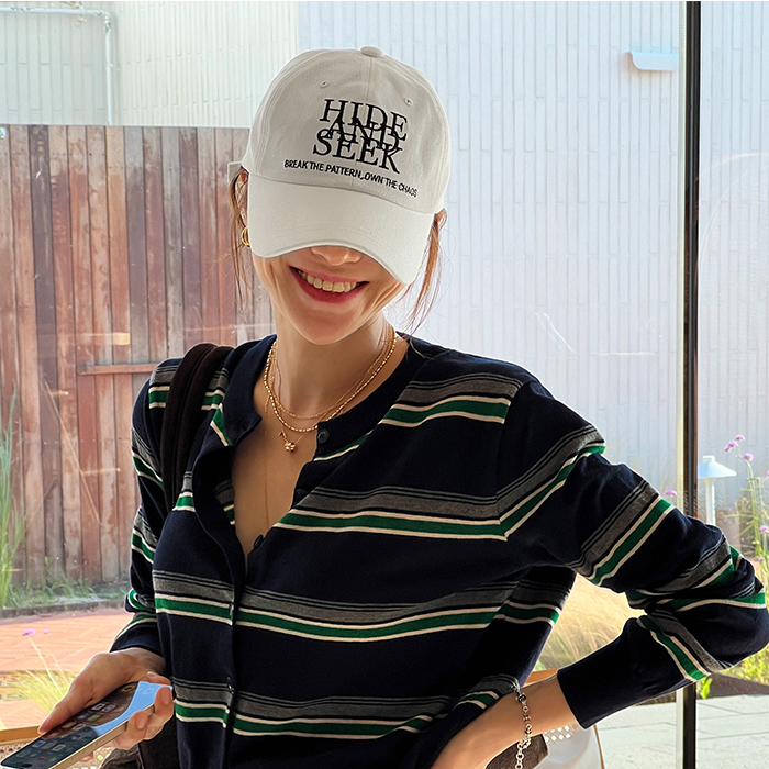 韩国代购Naning9刺绣字母棒球帽