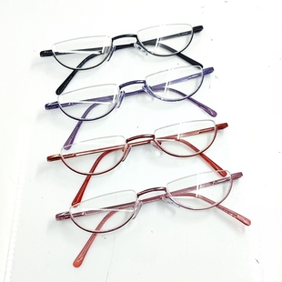 洛丽塔眼镜动漫cos用红黑紫粉倒框眼镜 适合妹子拍照出片