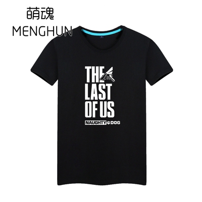 the last of us T恤 最后生还者游戏印花T恤纯棉多色美国末日T恤