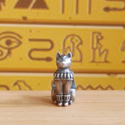 埃及猫法老猫s925银设计师原创串珠银饰diy手链适用于托家潘家