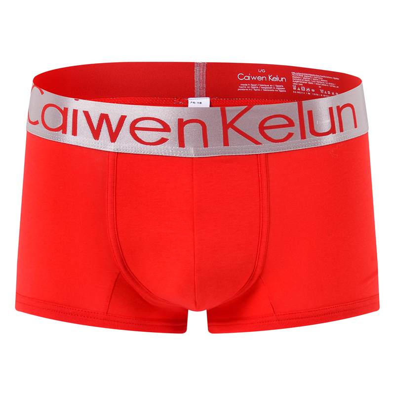 男士纯棉内裤平角裤欧美风运动