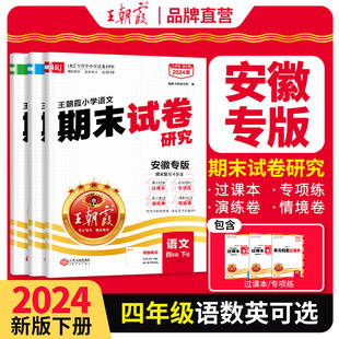 语文英语总复习期末真题试卷 四年级下册期中期末试卷王朝霞期末试卷研究安徽专版 2024春下新期末冲刺数学专项训练测试卷人教版