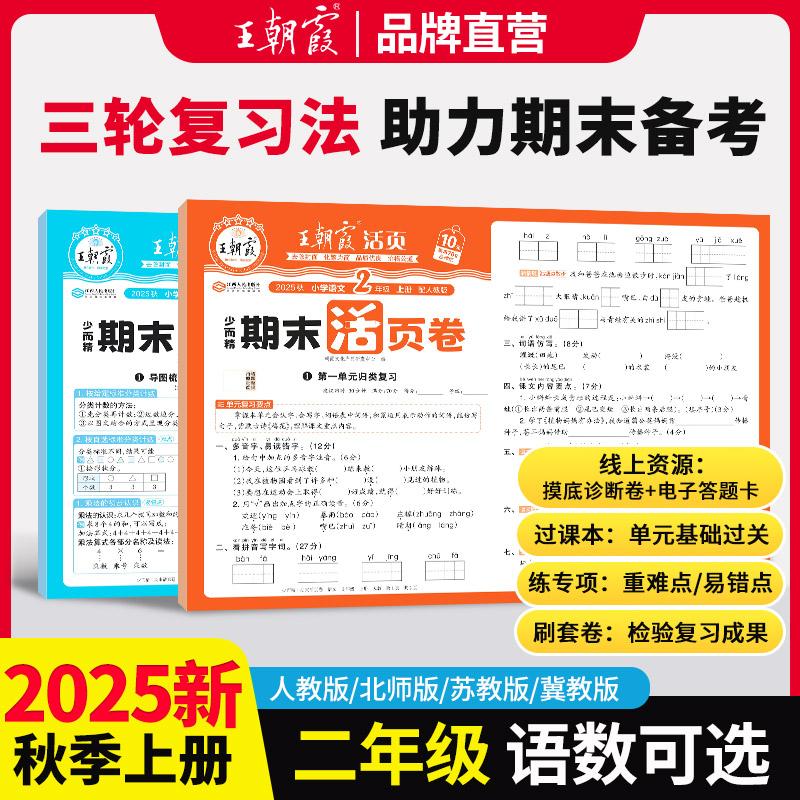 2025新版王朝霞活页期末卷二年级