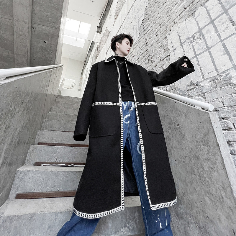 겨울 작은 향기 스타일 고급 중간 길이 어깨 패딩 코트 재킷 남성 디자인 가디건 윈드 브레이커 한국 스타일 잘 생긴 트렌드