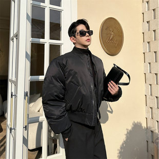 冬装美式休闲棉袄飞行员夹克外套男加厚夹棉短款高级棉服棒球服潮