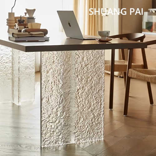 石头纹亚克力桌腿异形可定制