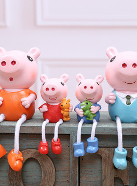 可爱风吊脚娃娃高品质树脂存钱罐