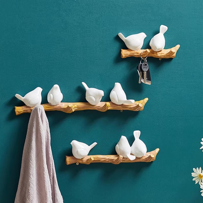 北欧小鸟创意进门装饰钥匙架玄关